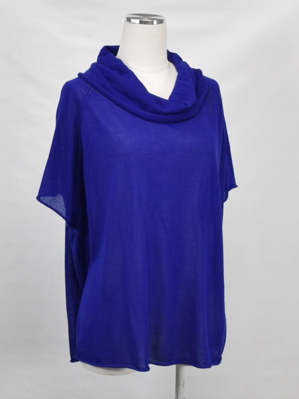 Chico’s Royal Blue Cowl Neck Layering Top M-L